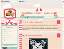 Tablet Screenshot of dantellerornekleri.blogcu.com