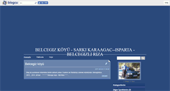 Desktop Screenshot of belcegizkoyu.blogcu.com