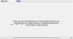 Desktop Screenshot of insaatmuhendisligidersler.blogcu.com