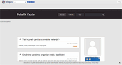 Desktop Screenshot of felsefesayfasi.blogcu.com