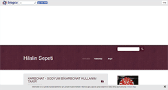 Desktop Screenshot of hilalinsepeti.blogcu.com