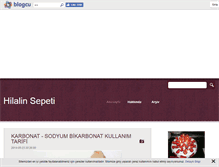 Tablet Screenshot of hilalinsepeti.blogcu.com