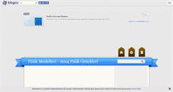 Desktop Screenshot of patik-modelleri.blogcu.com