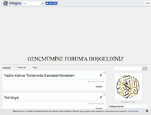 Tablet Screenshot of gencmumineforum.blogcu.com