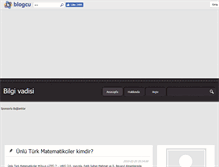 Tablet Screenshot of bilgivadisi.blogcu.com