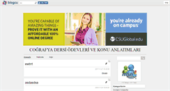 Desktop Screenshot of dersimizcografya.blogcu.com