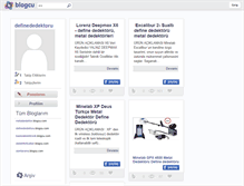 Tablet Screenshot of definededektoru.blogcu.com
