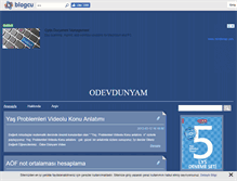 Tablet Screenshot of odevdunyam.blogcu.com