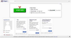 Desktop Screenshot of digitalmusic.blogcu.com