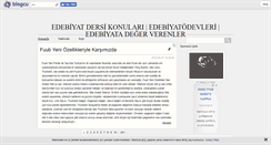 Desktop Screenshot of edebiyatkonulari.blogcu.com