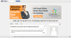 Desktop Screenshot of emlakkonuthaber.blogcu.com