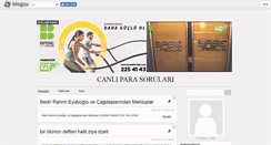 Desktop Screenshot of canliparalar.blogcu.com