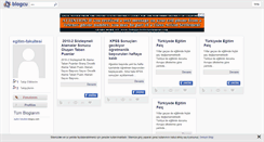 Desktop Screenshot of egitim-fakultesi.blogcu.com