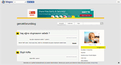 Desktop Screenshot of gercekforumblog.blogcu.com