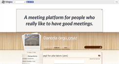 Desktop Screenshot of dantela.blogcu.com