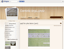 Tablet Screenshot of dantela.blogcu.com