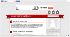 Desktop Screenshot of fortesmuhendislik.blogcu.com