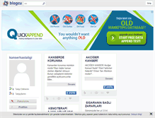 Tablet Screenshot of kanserhastaligi.blogcu.com