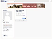 Tablet Screenshot of dantelce.blogcu.com