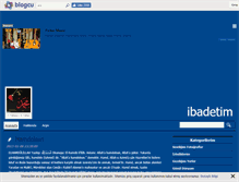 Tablet Screenshot of ibadetim.blogcu.com