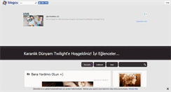Desktop Screenshot of karanlikdunyatwilight.blogcu.com