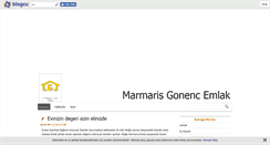 Desktop Screenshot of gonencemlak.blogcu.com
