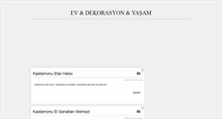 Desktop Screenshot of evdekor.blogcu.com
