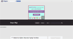 Desktop Screenshot of depobilgi.blogcu.com