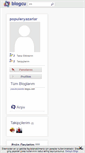 Mobile Screenshot of populeryazarlar.blogcu.com