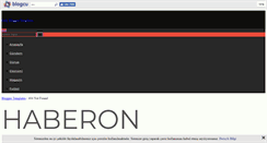 Desktop Screenshot of haberon.blogcu.com