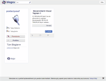 Tablet Screenshot of postaciyusuf.blogcu.com