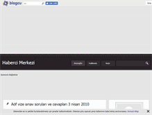 Tablet Screenshot of habercimerkezi.blogcu.com