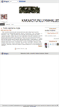 Mobile Screenshot of karakoyunlumahallesi.blogcu.com