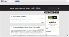 Desktop Screenshot of guvercin-ilaci.blogcu.com
