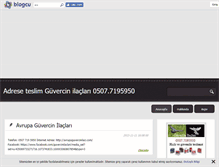 Tablet Screenshot of guvercin-ilaci.blogcu.com