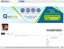 Tablet Screenshot of modahaber.blogcu.com