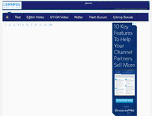 Tablet Screenshot of cepkpss.blogcu.com